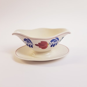 Royal Boch Boerenbont gravy boat, made in belgium