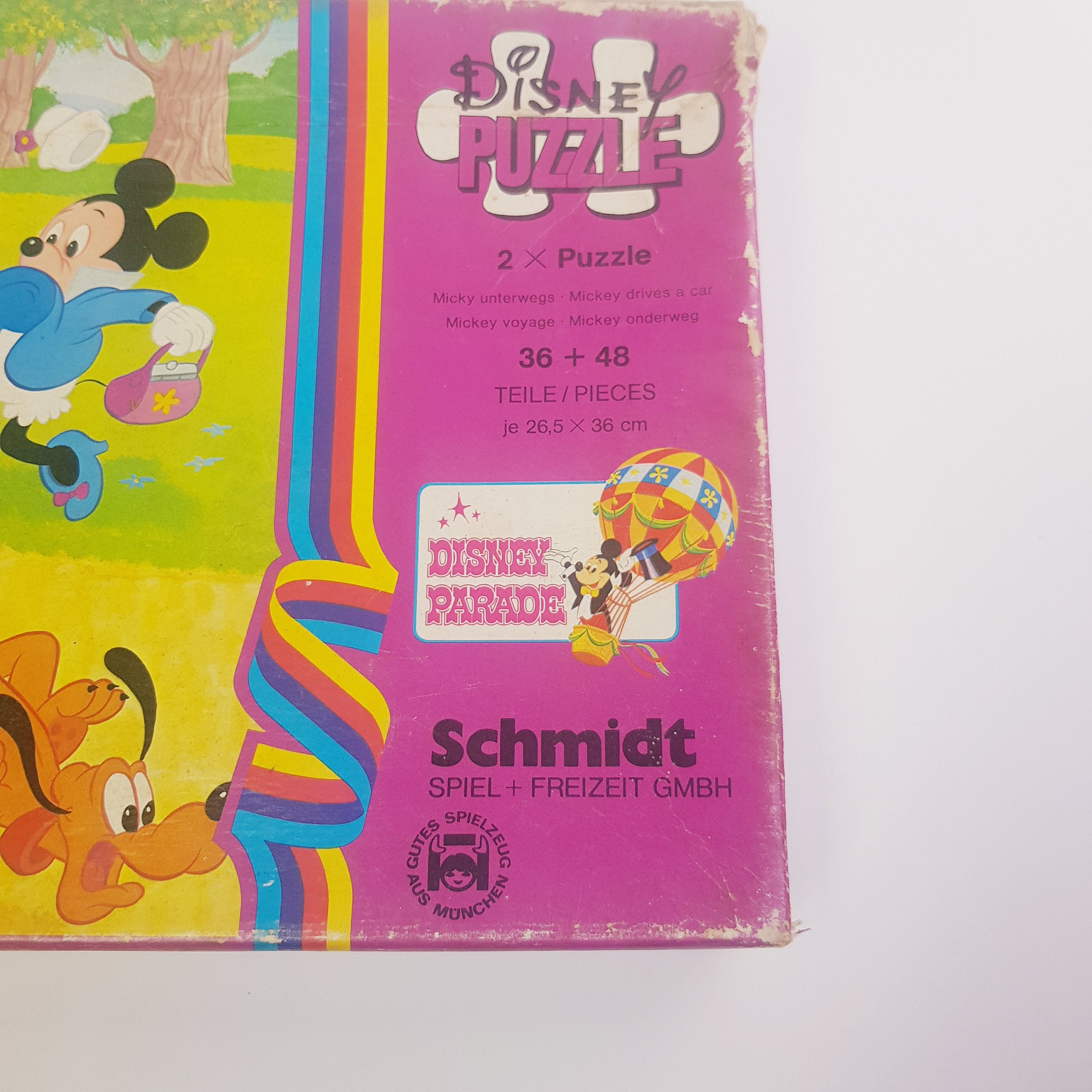 Vintage Walt Disney Puzzle, 2x, Mickey Mouse - Etsy