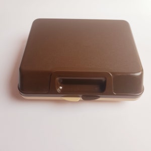 Vintage sewing box, 1970s craft storage