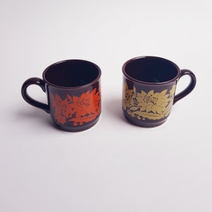 Tazze vintage, floreali, botaniche, design boho