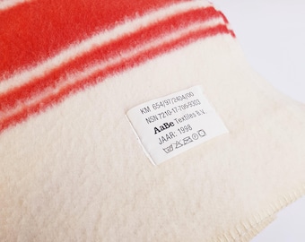 Vintage Dutch Royal Marine Wool Blanket, Military Surplus, Made in Holland AaBe