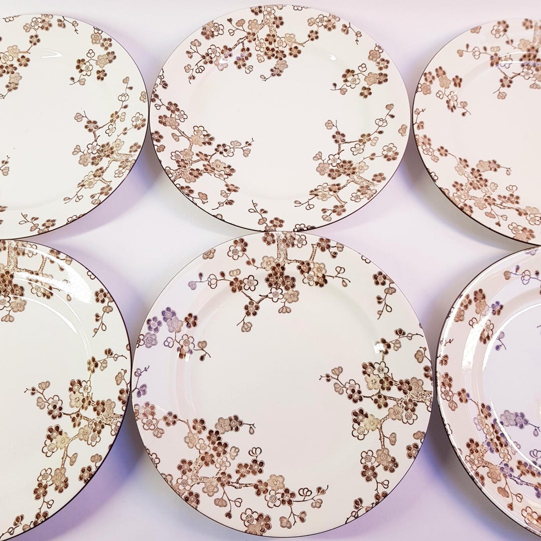 Vintage Rörstrand Japonica Dinner Plates Set of 6 by Jackie Lynd ...