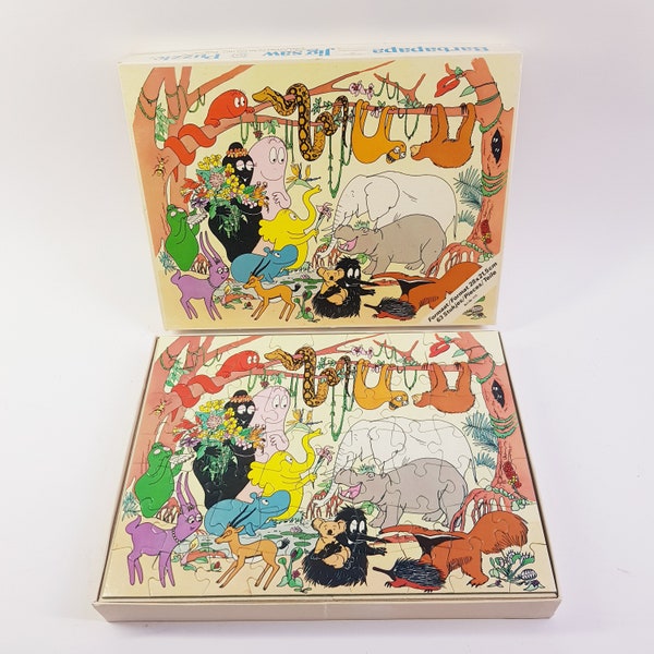 Puzzle Barbapapa, puzzle vintage, années 1970