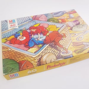 Vintage pinkeltje puzzle, gnome jigsaw, MB , Dutch, 1970s