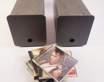 Vintage 1980s CD Cabinet –  Retro Music Storage – Holds 42 CDs