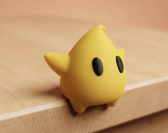 Adorable adorno de estrella para monitor, adorno kawaii para pantalla, decoración de escritorio inspirada en videojuegos, accesorio para monitor de computadora, regalo coleccionable para nerds