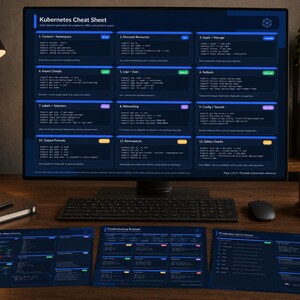 Kubernetes Cheat Sheet PDF | kubectl Commands | DevOps, SRE & Platform Engineering Printable Reference Guide