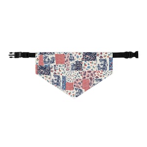Collare bandana a patchwork floreale / Collare bandana per animali domestici