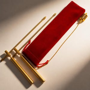 Varillas de radiestesia de cobre, herramienta de radiestesia, detección de energía, herramienta de adivinación, práctica espiritual, suministros de brujería