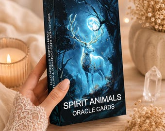 Spirit Animals Oracle Deck – 52 Animal Guidance Cards | Intuition, Wisdom & Spiritual Messages