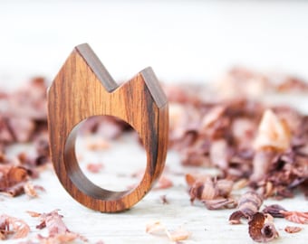Wood ring for men and woman, wooden wedding handmade ring, custom wood ring, engagement ring band, handmade wooden ring jewels, natural wood
