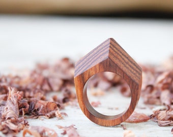 Wood ring for men and woman, wooden wedding handmade ring, wooden jewelry, engagement ring band, handmade wooden ring jewels, natural wood