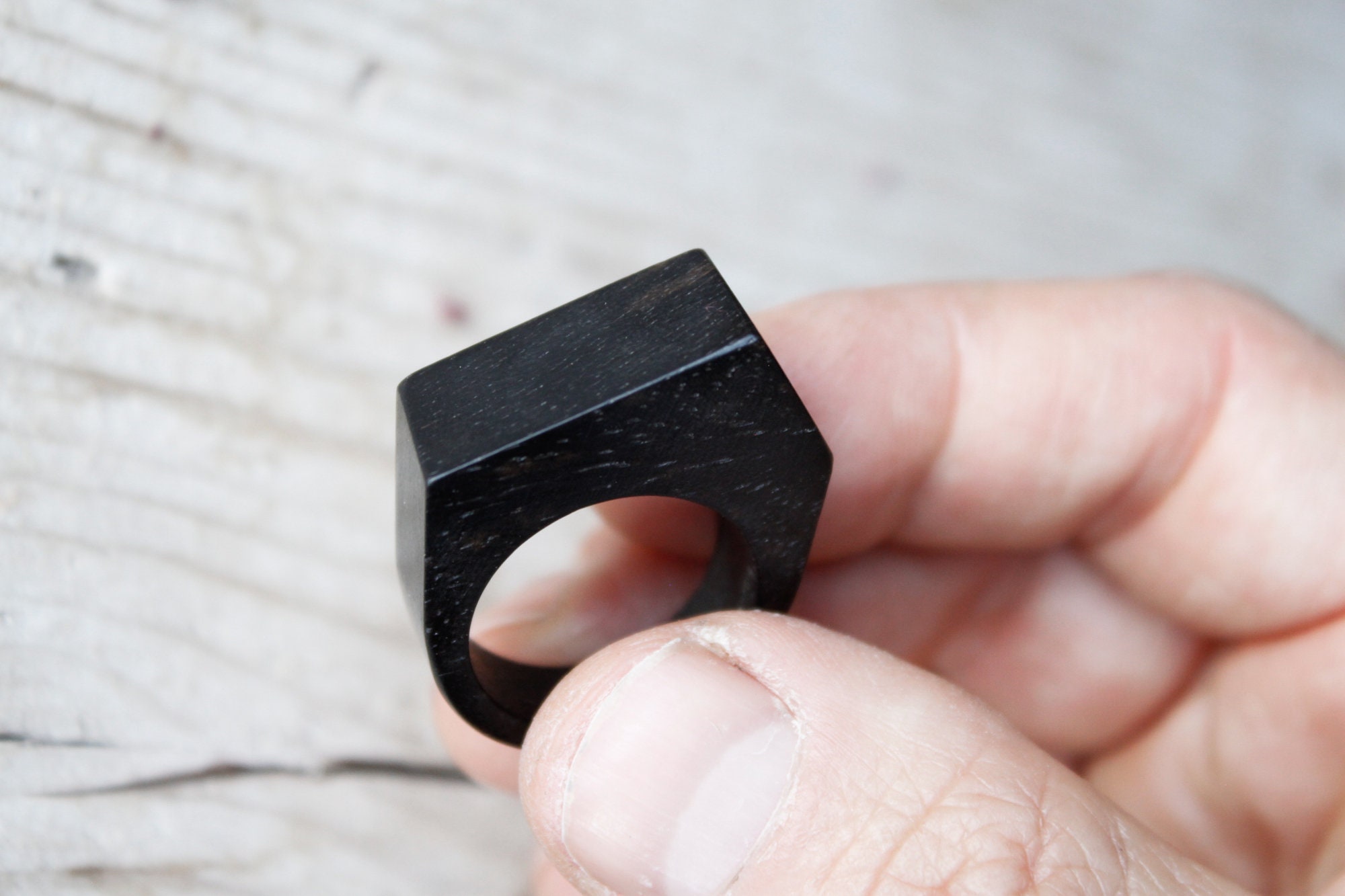 Handmade wood ring for men, wooden ring jewels, custom ring, men wedding  band ring, wooden jewelry, geometric man ring, natural wood ring