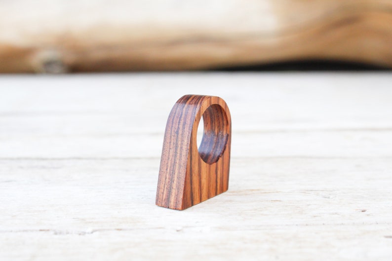 Wood ring for men and woman, wooden wedding handmade ring, wooden jewelry, engagement ring band, handmade wooden ring jewels, natural wood image 3