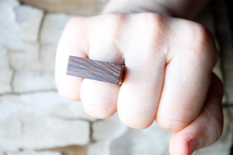 Wood ring for men and woman, wooden wedding handmade ring, wooden jewelry, engagement ring band, handmade wooden ring jewels, natural wood image 10