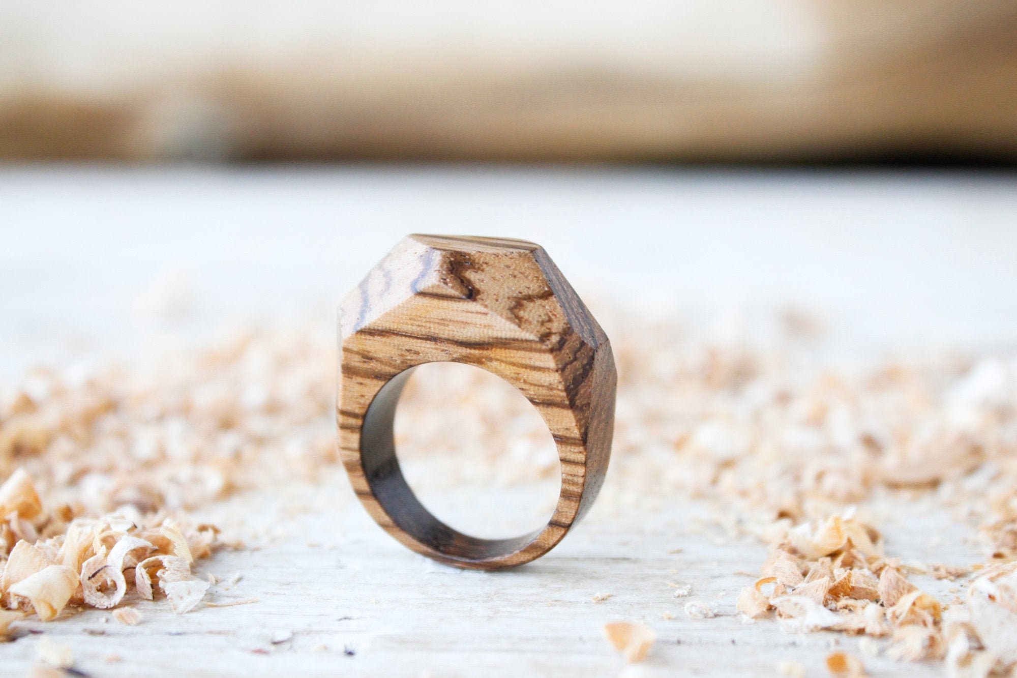 Handmade wood ring for men, wooden ring jewels, custom ring, men wedding  band ring, wooden jewelry, geometric man ring, natural wood ring