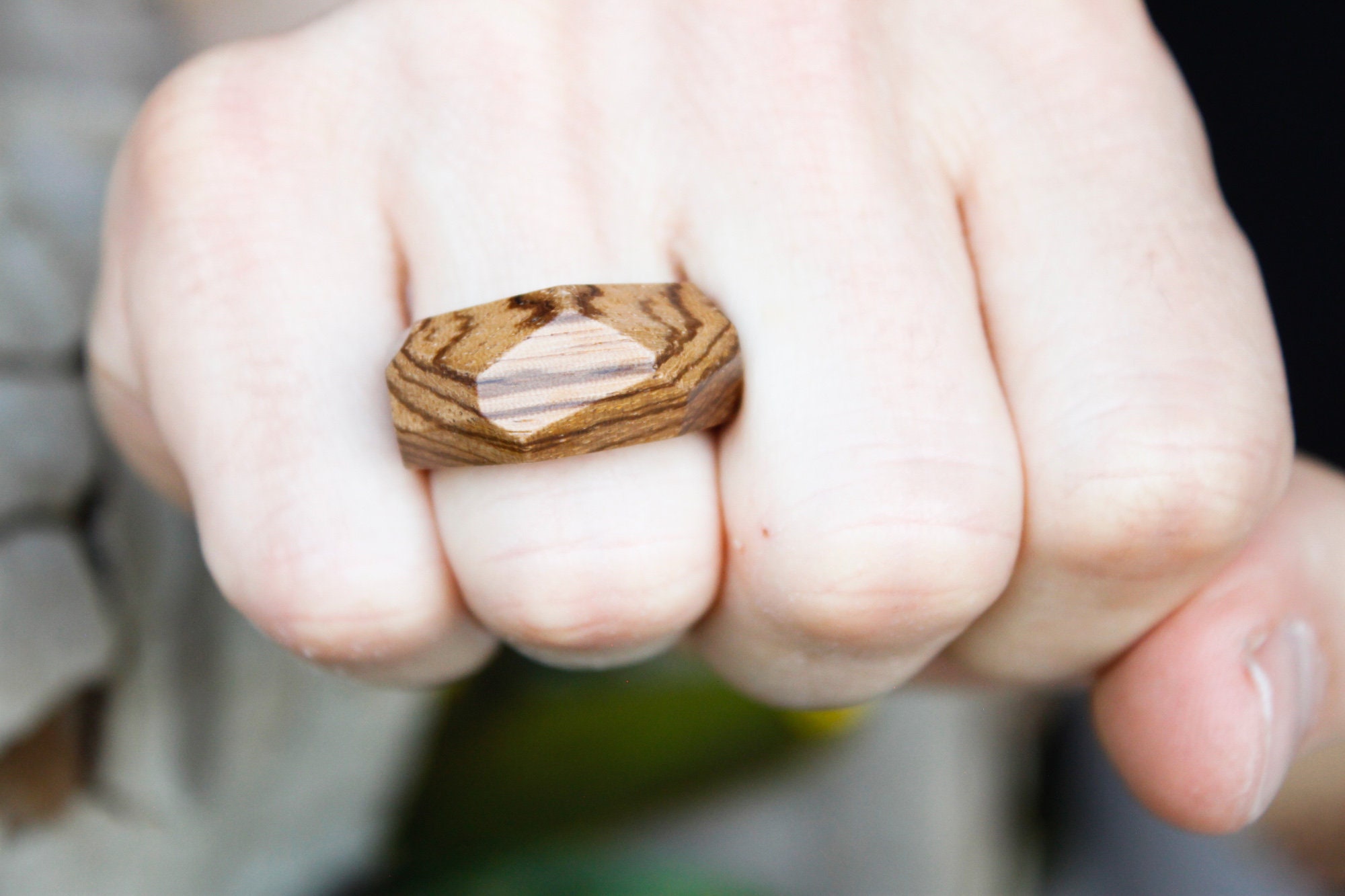 Handmade wood ring for men, wooden ring jewels, custom ring, men wedding  band ring, wooden jewelry, geometric man ring, natural wood ring