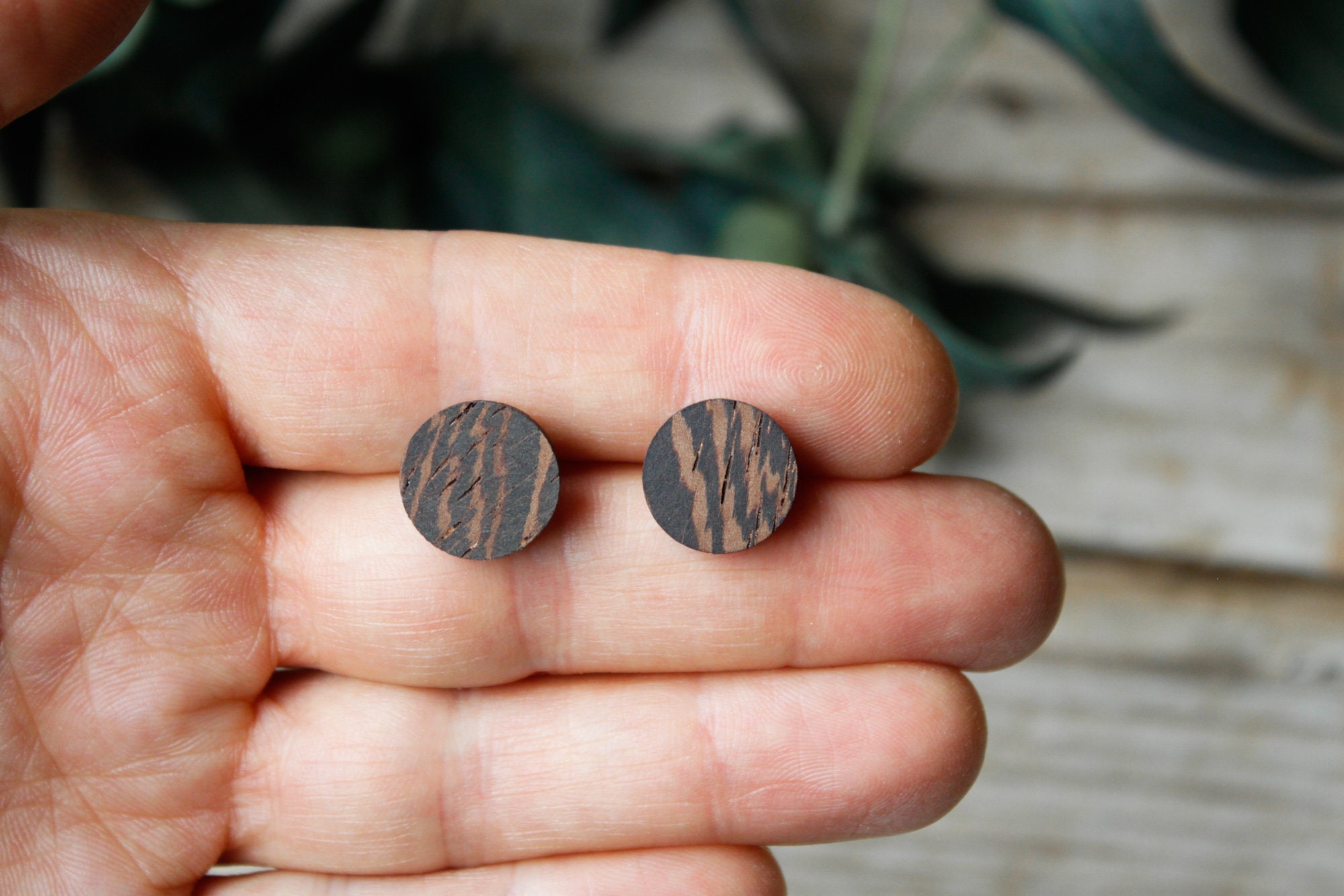 Wooden Hoop Earrings - Hippie Style, Omi Wood Jewelry For Men & Women