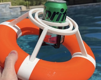 Floating Drink Holder, Self Leveling Cup Holder, Pool Noodle Cup Holder, Beverage Float, Lake Party Accessory, Boat Gift