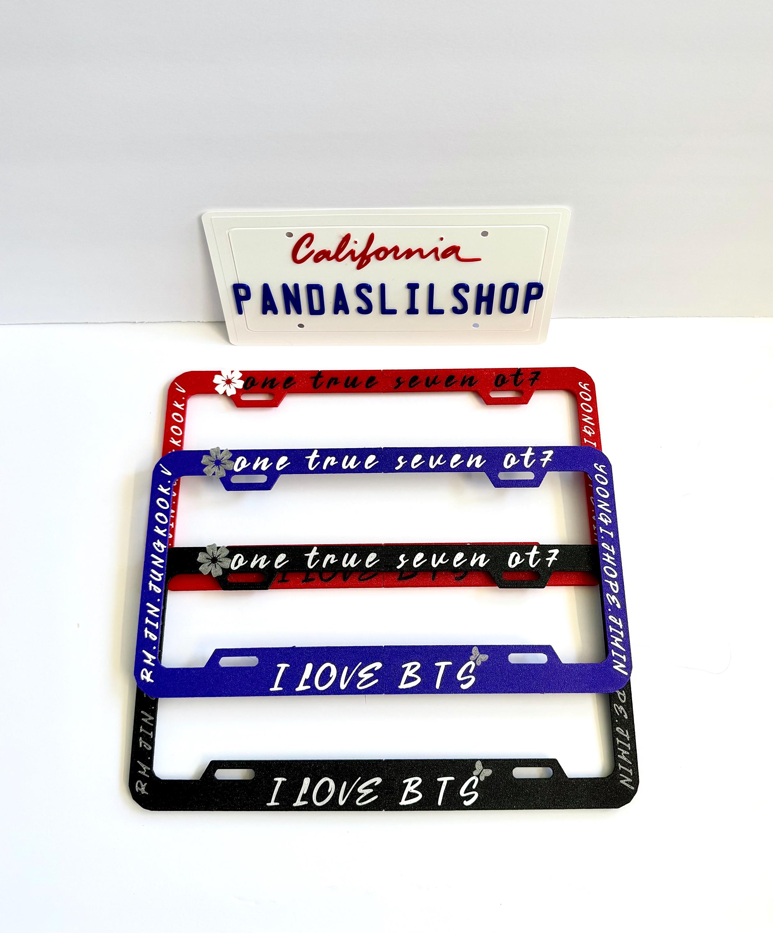 Bts Car License Plate Frame - Etsy
