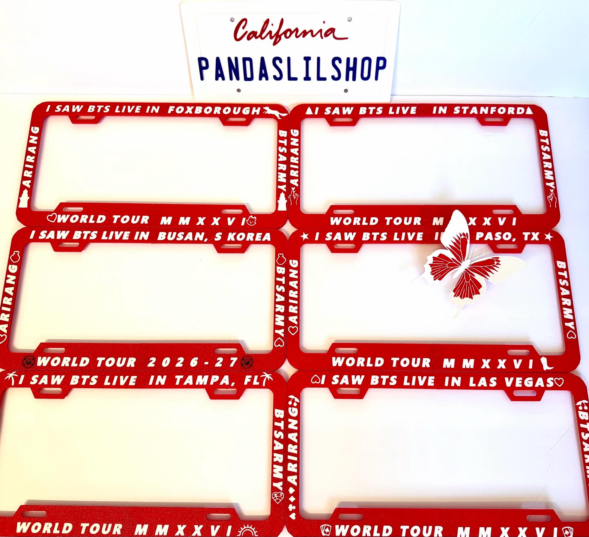 Bts Arirang License Plate Frame - Etsy