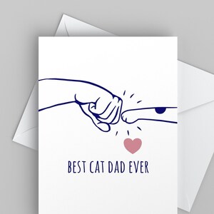 Pawthers Day Best Cat Dad, Lustige Karte für Ihn von der Katze