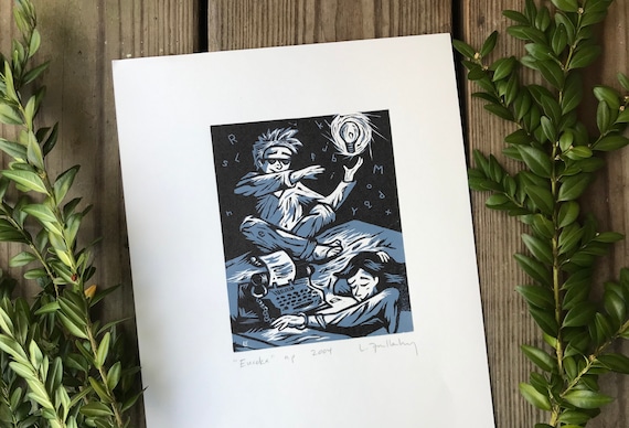 版画面白い 版画 30241 楽しい仲間 吉岡浩太郎