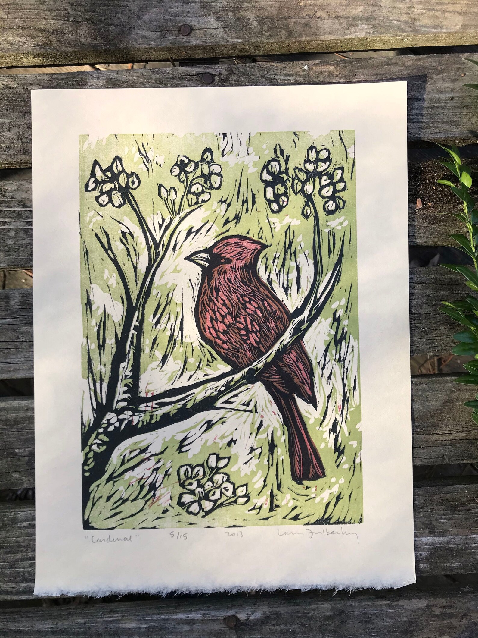 Woodcut Print Bird Art Print Nature Rustic Home Decor - Etsy