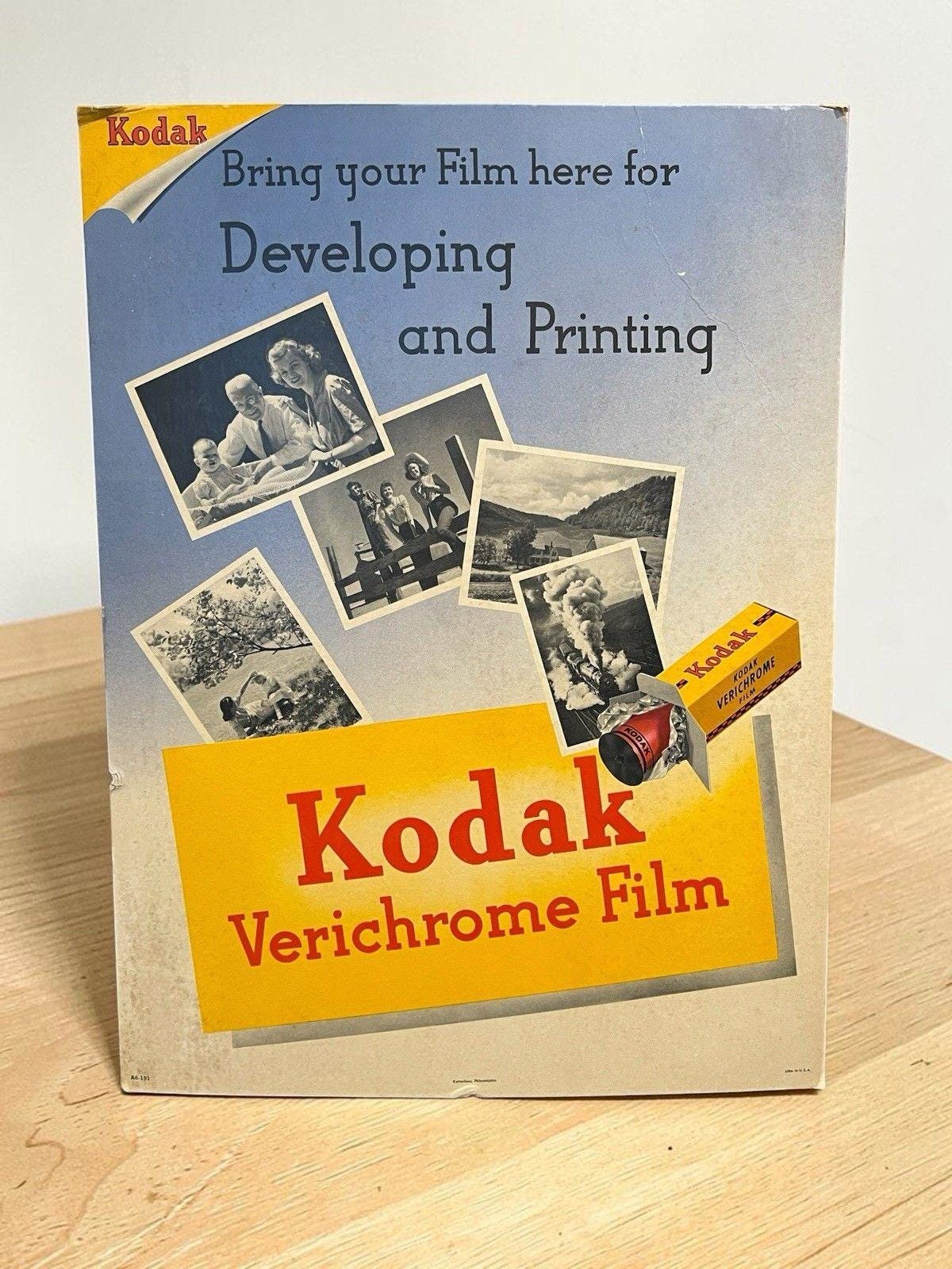 Vintage Kodak Sign - Etsy