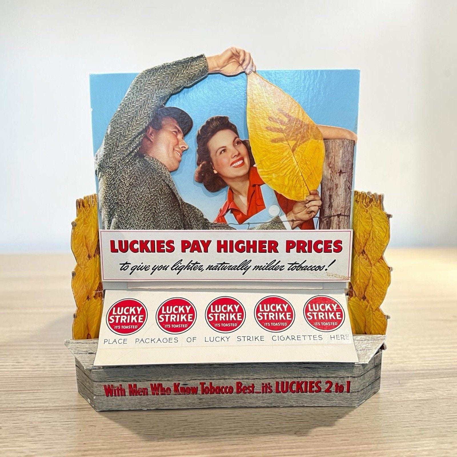 Vintage Lucky Strike Sign - Etsy