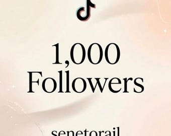 1000 seguidores en TikTok / Entrega rápida / Servicio de crecimiento en TikTok / Promoción en redes sociales / Aumenta tus seguidores reales en TikTok