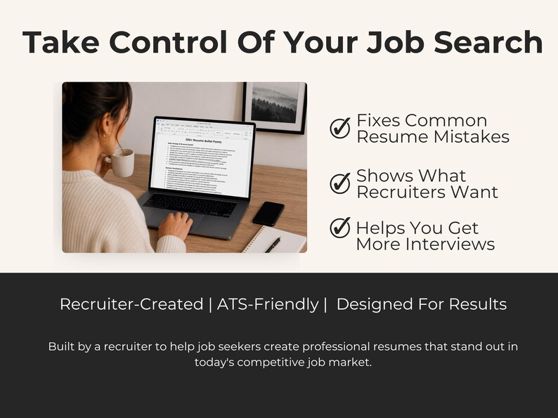 ATS Resume Template Word ATS Friendly CV Career Change Job Application ...