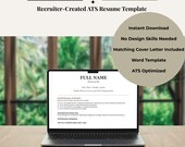 ATS Resume Template Resume Template Word ATS Friendly Resume Professional Resume Template Job Application Resume Career Change Resume