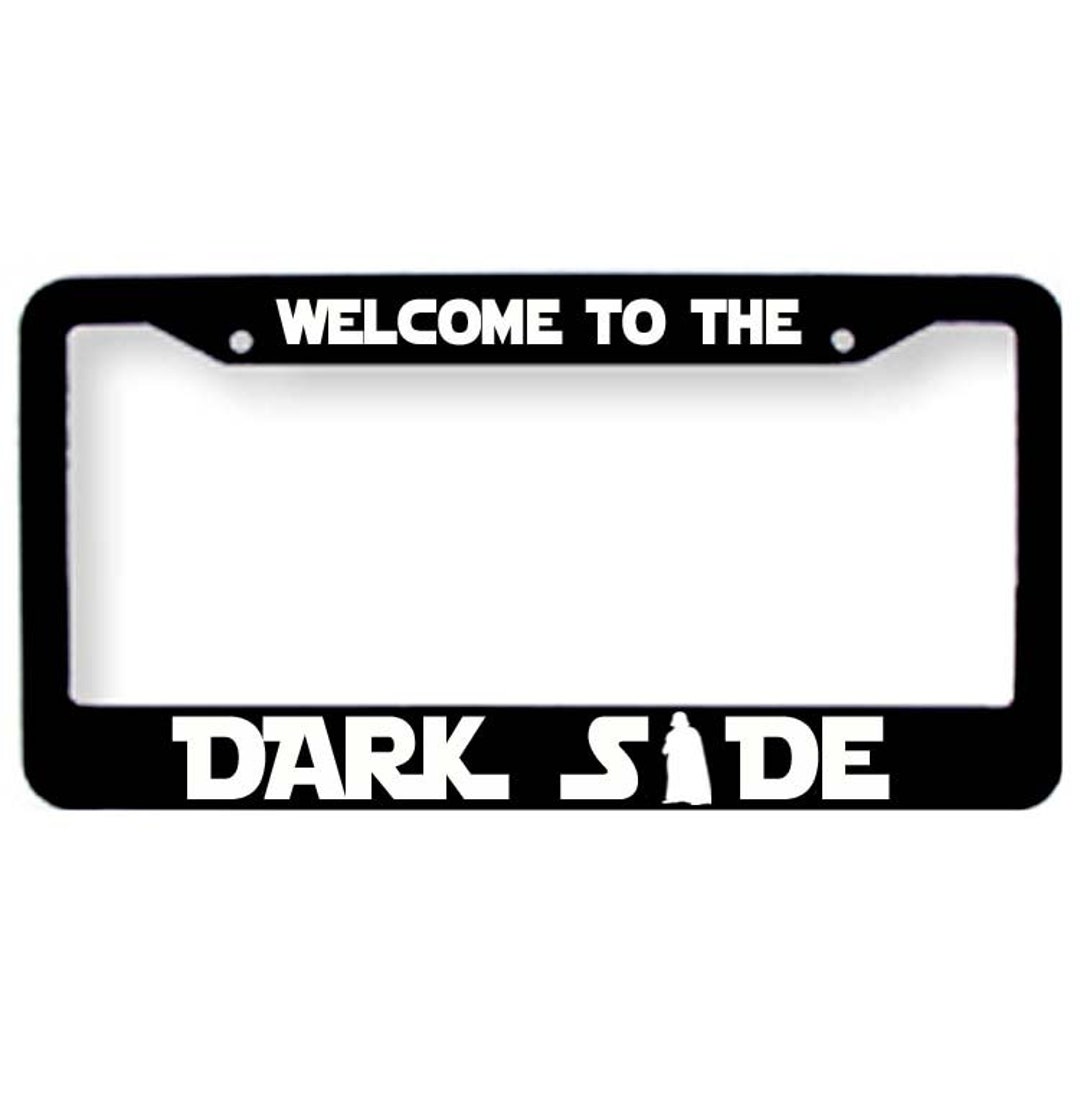 Star Wars Darth Vader Welcome to the Dark Side License Plate Tag Frame  Cover