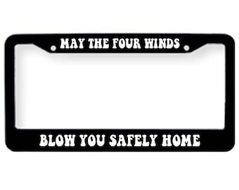 Franklins Tower Grateful Dead License Plate Tag Frame Cover May the four winds blow you safely home