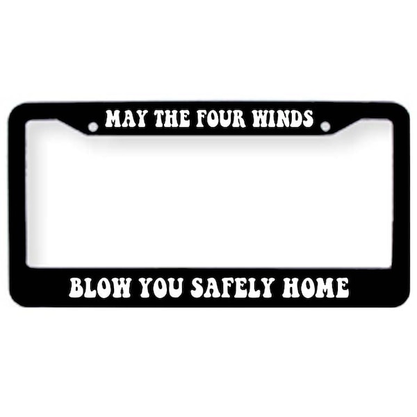 Franklins Tower Grateful Dead License Plate Tag Frame Cover May the four winds blow you safely home