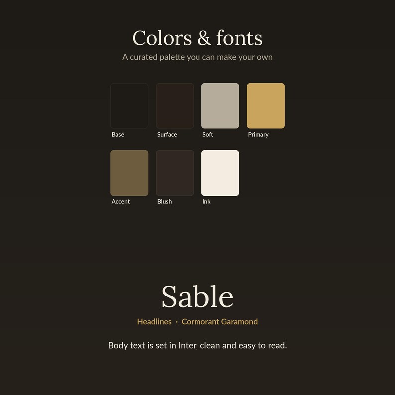 Zobel WordPress Blog Theme | Dark Moody Website Template, Fotograf und Lifestyle Blogger Theme, ohne Code, anpassbar Bild 8