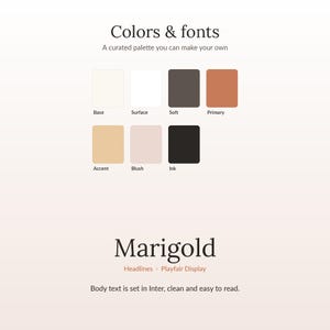 Tema de blog Marigold para WordPress / Plantilla web de estilo de vida editorial, tema femenino para bloggers, sin código, descarga digital totalmente personalizable imagen 4