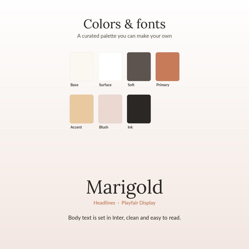 Tema de blog Marigold para WordPress / Plantilla web de estilo de vida editorial, tema femenino para bloggers, sin código, descarga digital totalmente personalizable imagen 4