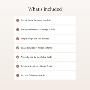 Tema Atelier para WordPress / Plantilla web para negocios de servicios femeninos, tema para coaches y consultoras, sin código, personalizable. imagen 7