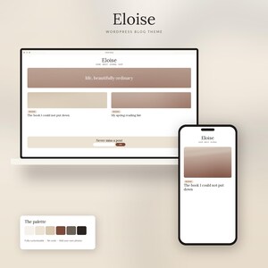 Eloise WordPress-bloggtema | Mall för litterär redaktionell webbplats, tema för bokförfattare och bokbloggare, ingen kod, anpassningsbart