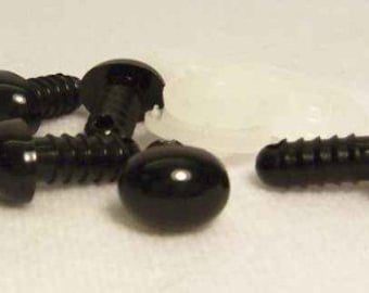 Sassy Bears OVAL Safety Noses for bears dolls puppets crafts (10 noses)