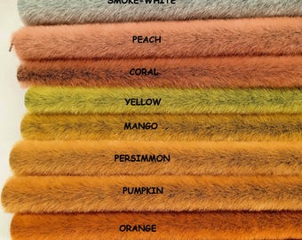 Sassy Bears Smokey Long Pile Mini Bear Fabric 9"x9" piece