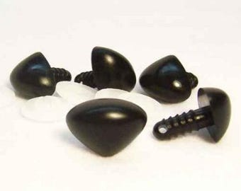 Sassy Bears D-type Safety Noses for bears dolls puppets crafts (10 noses)