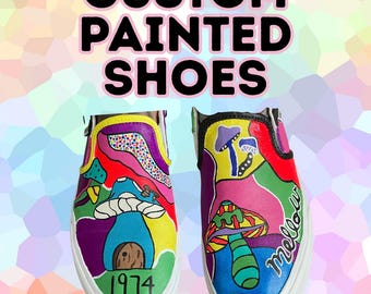 Zapatos pintados a medida