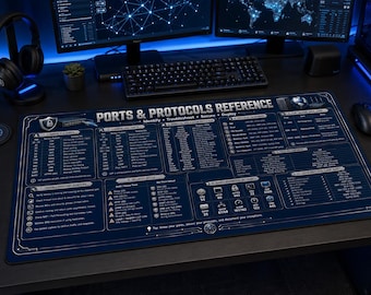 Alfombrilla de referencia de protocolos de puertos / Guía CCNA de ciberseguridad para ingenieros de redes