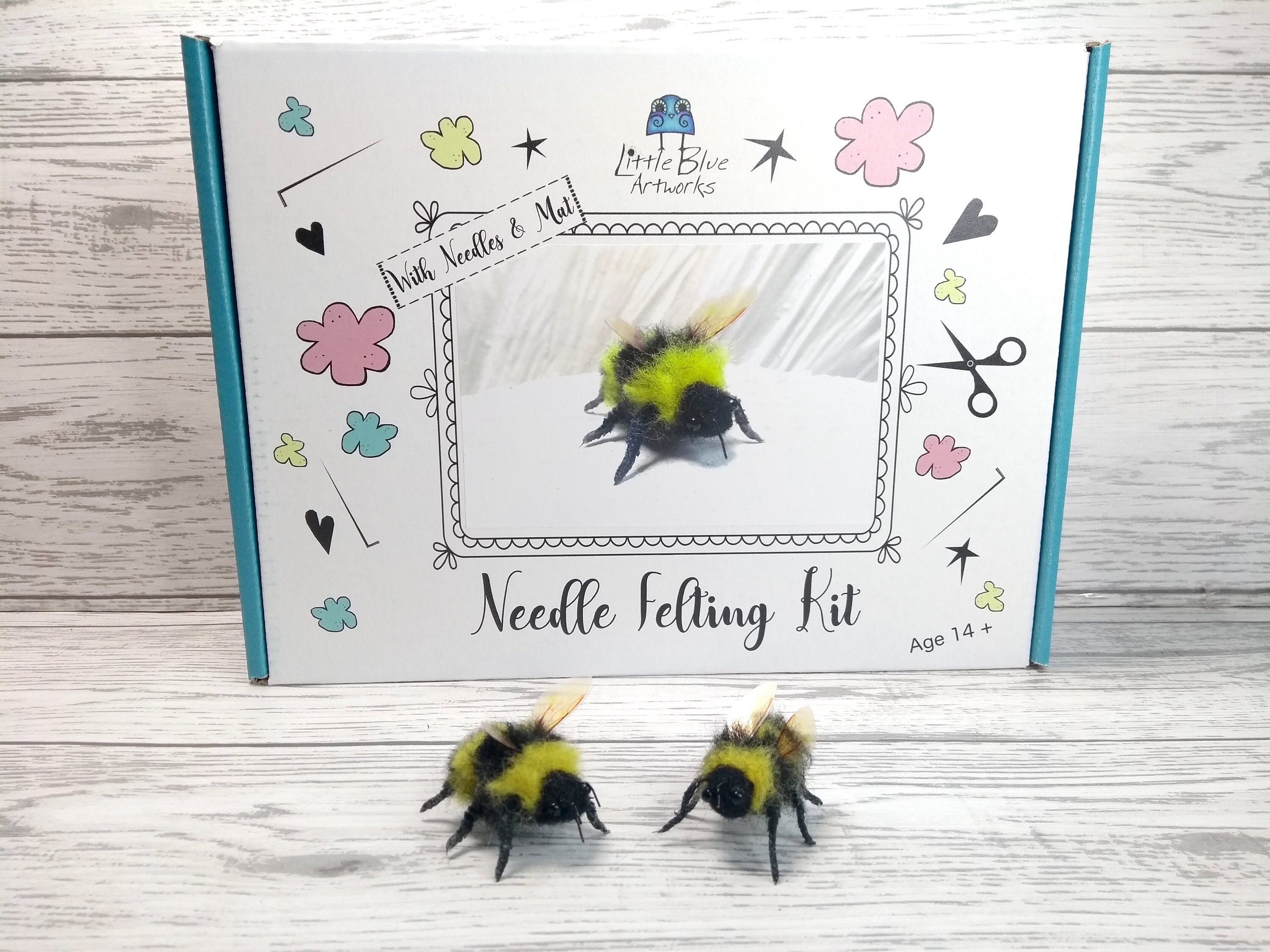 Needlefelt a Bumble Bee Kit Hand made Plastic free Craft Etsy