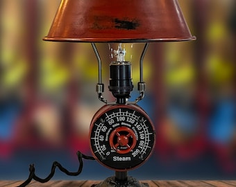 Firefighter Light - Table Lamp - Firefighter's Lamp - Fireman - Helmet Badge - Firehouse - Engine House - Firefighters