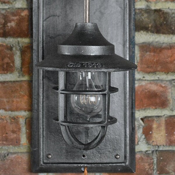 Industrial Sconce - Nautical - Steampunk - Plug-in or Hardwire - Vintage Style Light - Cleveland