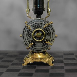 Steampunk Fly-Away Lamp - Desk Lamp - Industrial Light - Office Light - Industrial Loft - Dimmer Light Switch - SteamLight